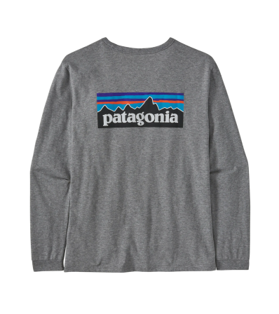 T-shirt Patagonia Long-Sleeved P-6 Logo Responsibili-Tee W's