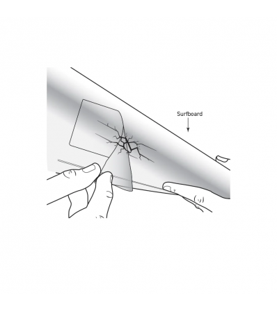 O&E Waterproof Ding Tape 3Pc Larger Surfboard Repair Kit