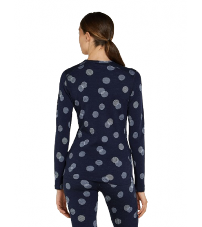 Icebreaker Merino 260 Vertex LS Crewe Thermal Top Falling Flakes W's Winter 2025