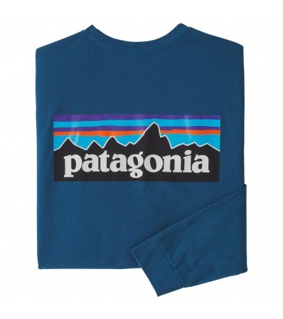 Blouse Patagonia Long-Sleeved P-6 Logo Responsibili-Tee M's
